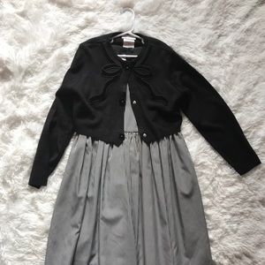 Dress with cardigan